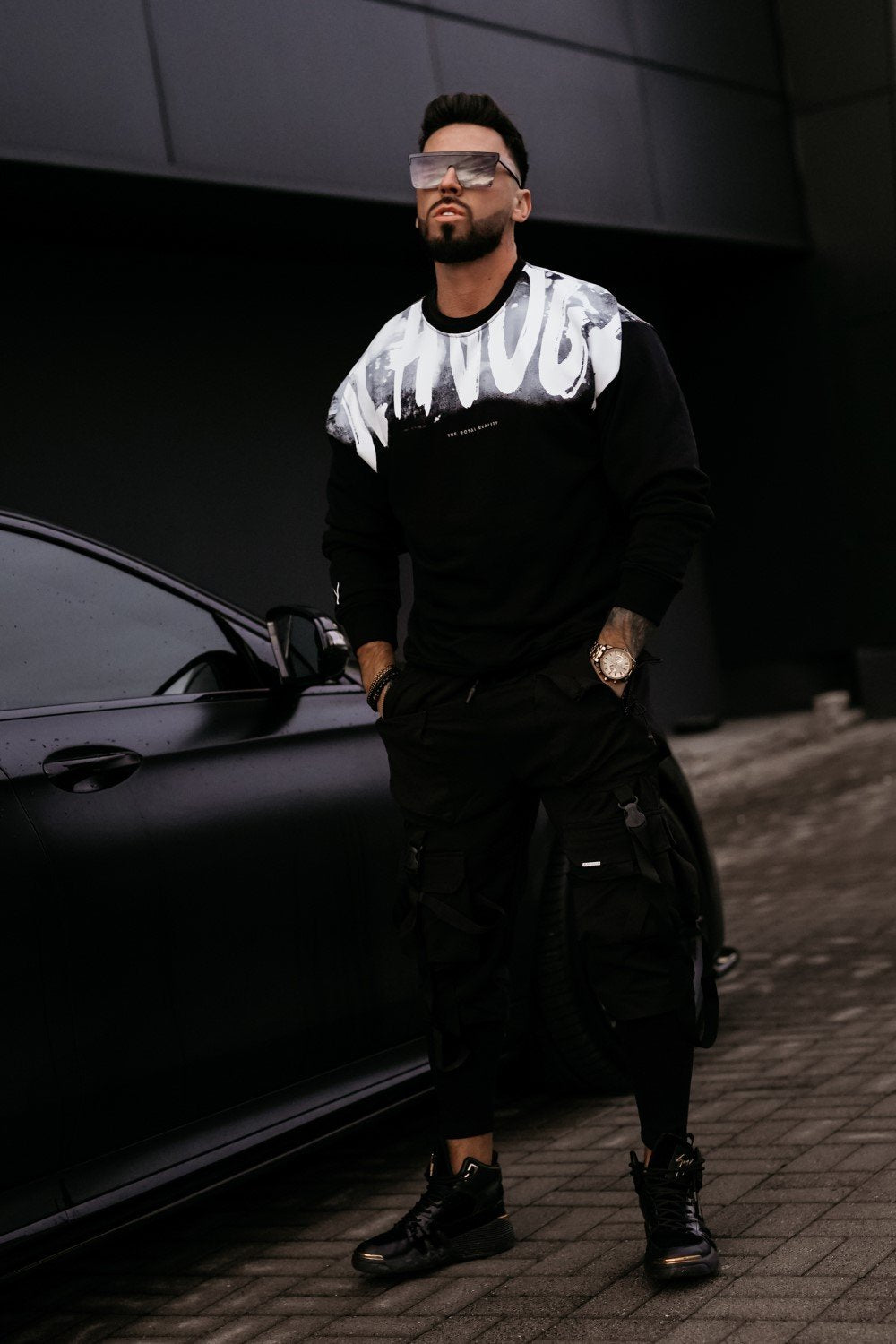 Olive Graffiti Sweater