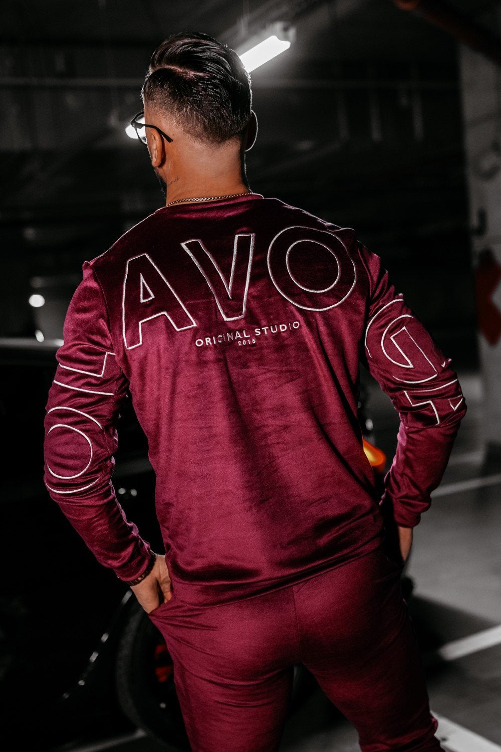 Olavoga Velvet Ash Men szett