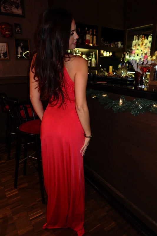 MANDO Noir Slit Red ruha