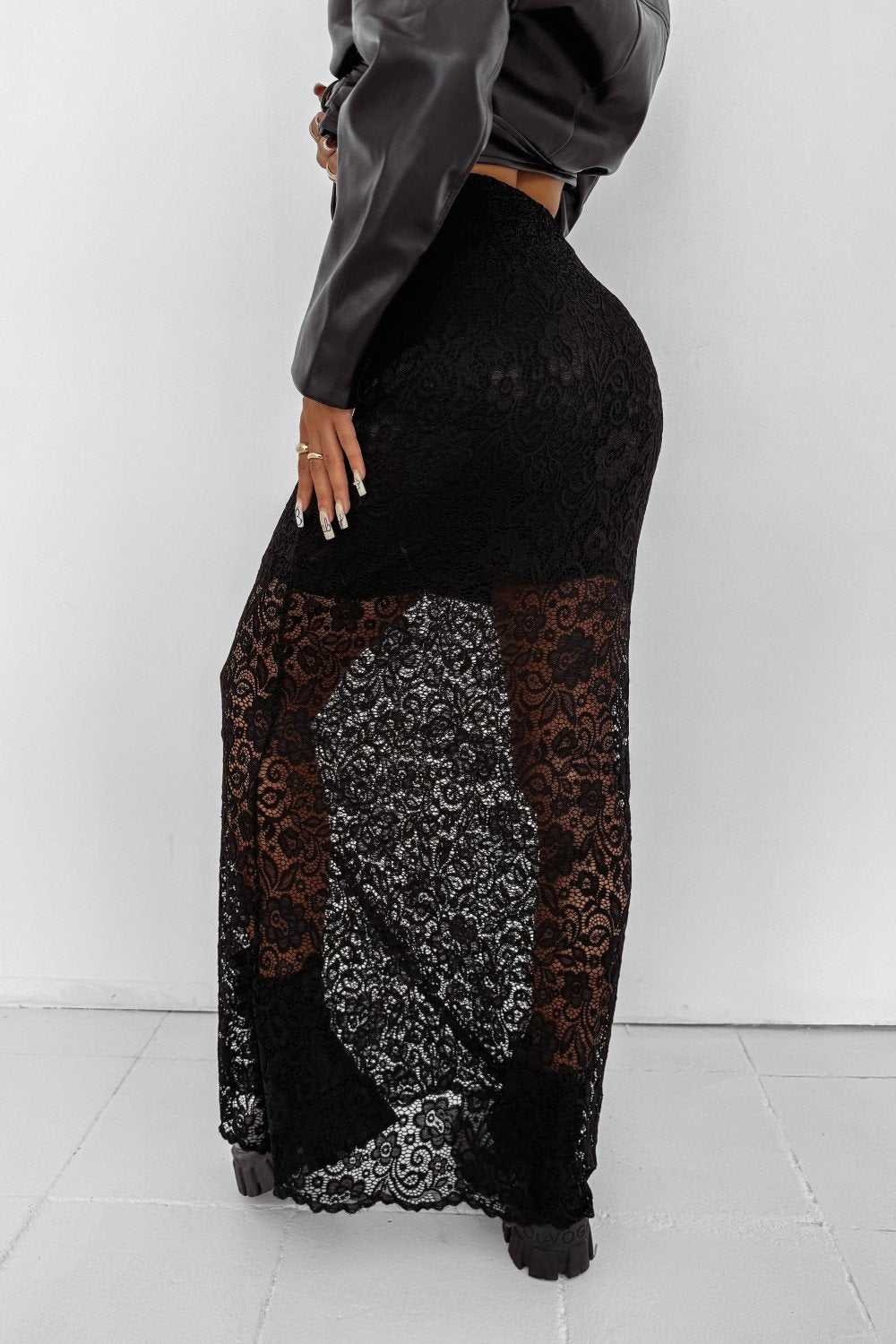 Olive green NOIR GRACE skirt