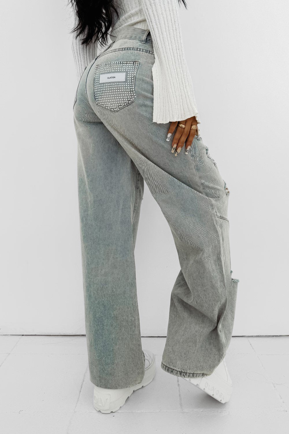 Olive green BAMBI jeans