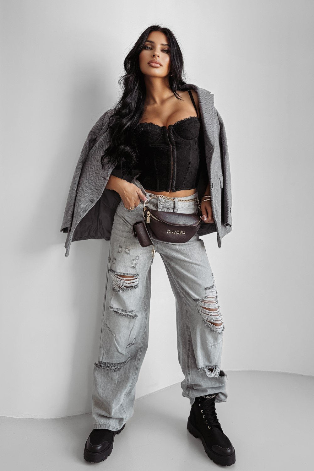 Olive green BAMBI jeans