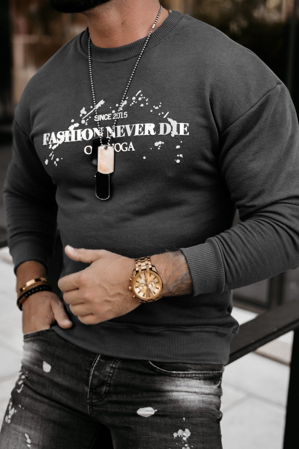 Olive green Emil sweater