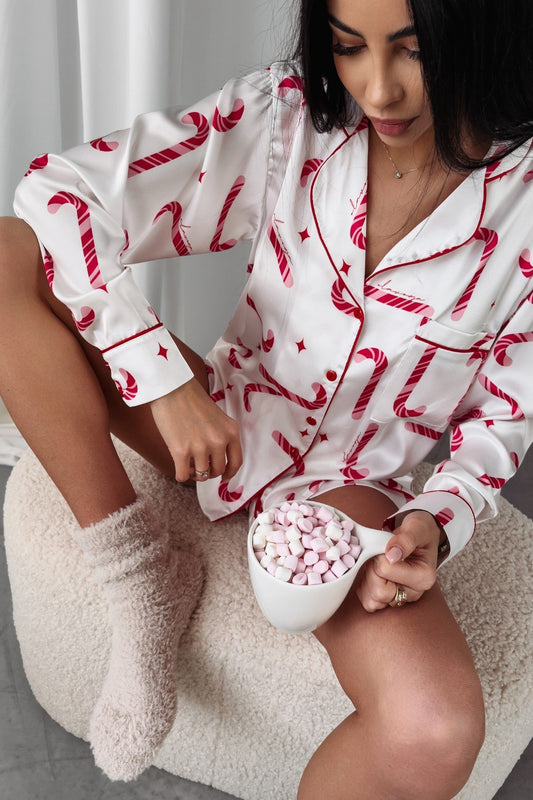 Olavoga Candy Canes pizsama szett
