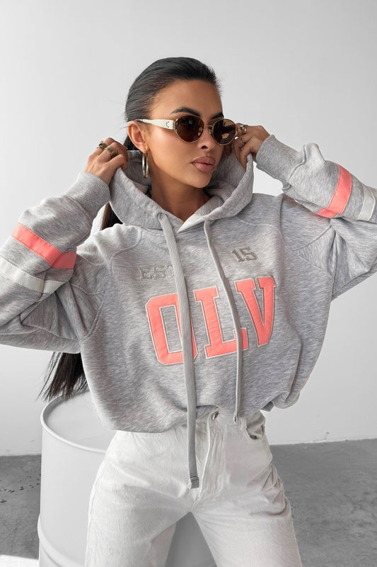 Olavoga Grape kapucnis pulóver