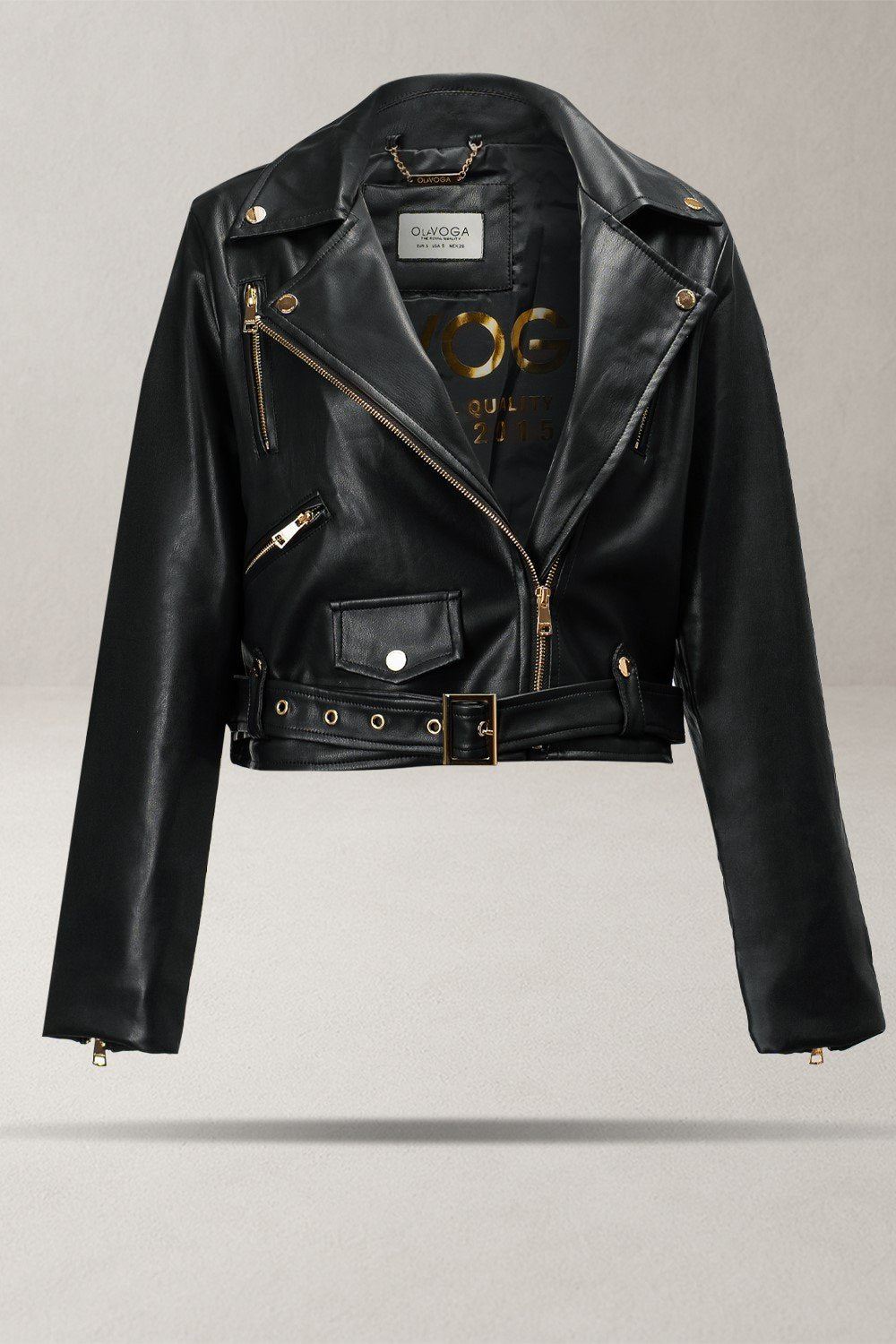 Olive CAMPANI leather jacket