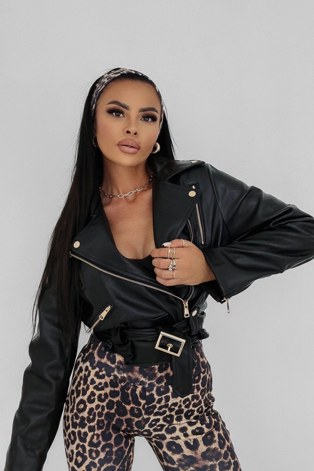Olive CAMPANI leather jacket