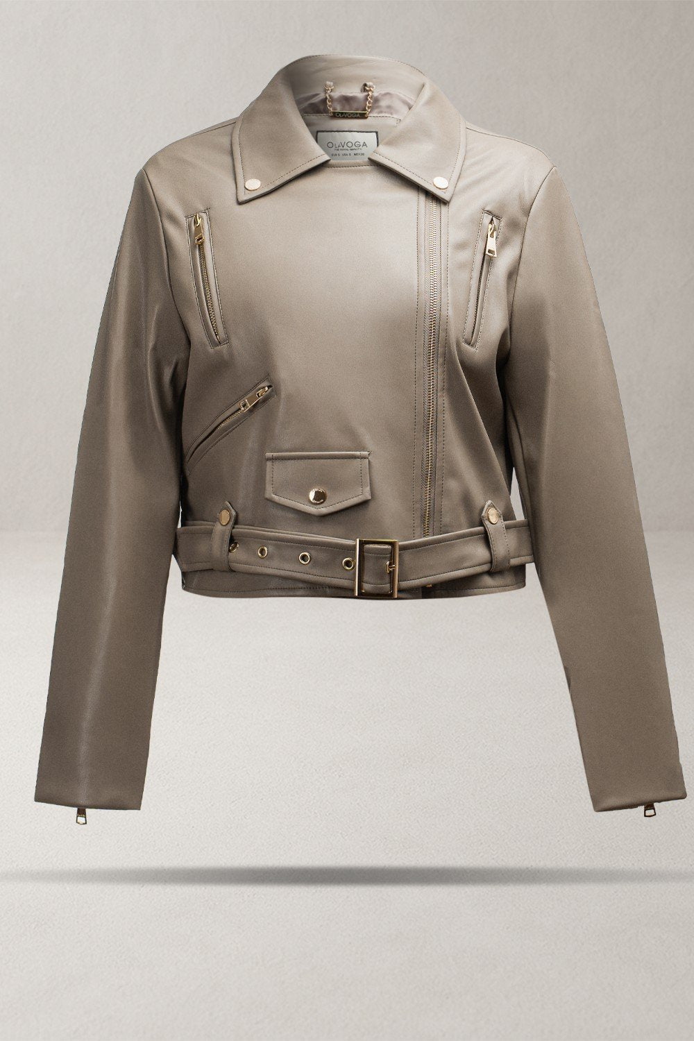 Olive CAMPANI leather jacket