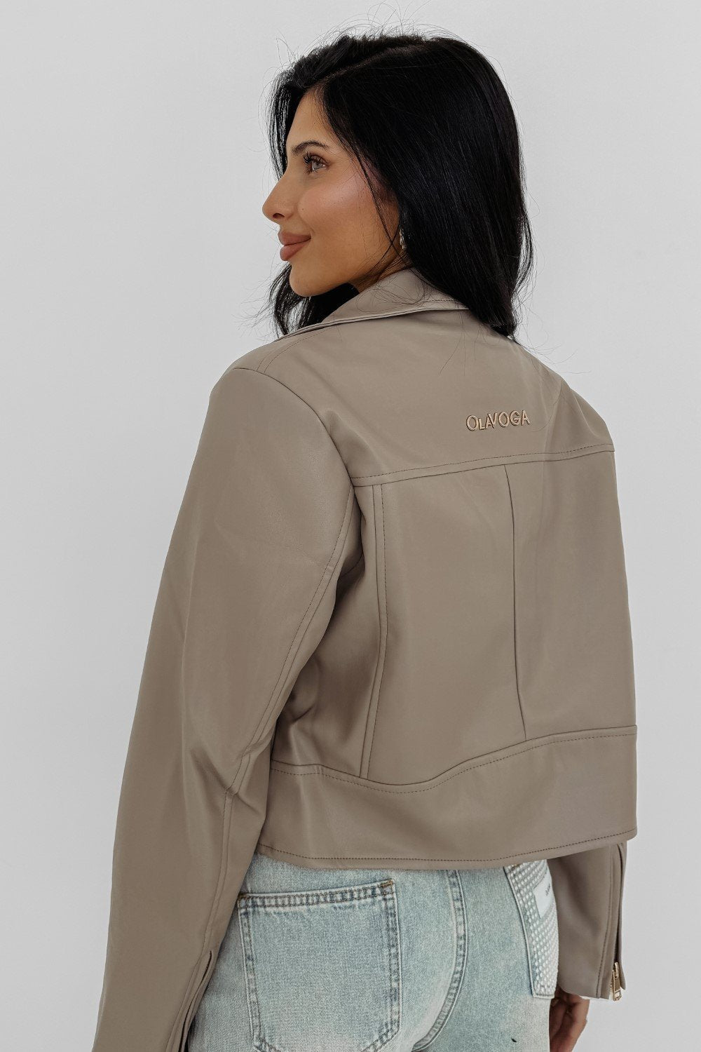 Olive CAMPANI leather jacket