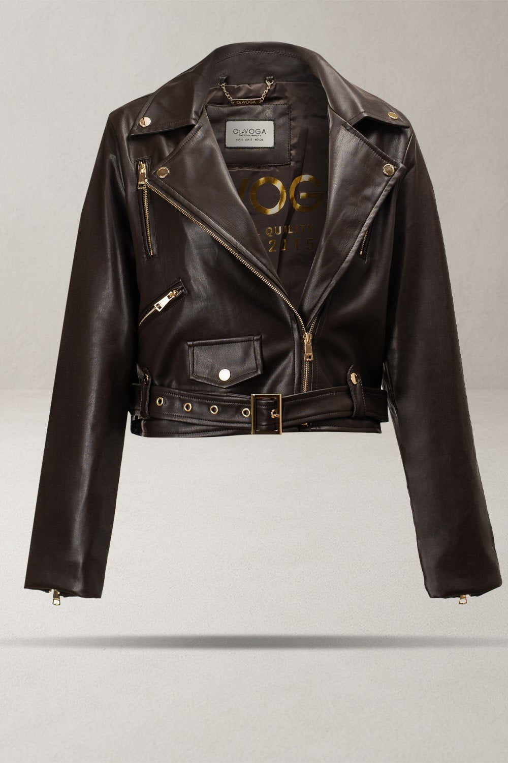 Olive CAMPANI leather jacket