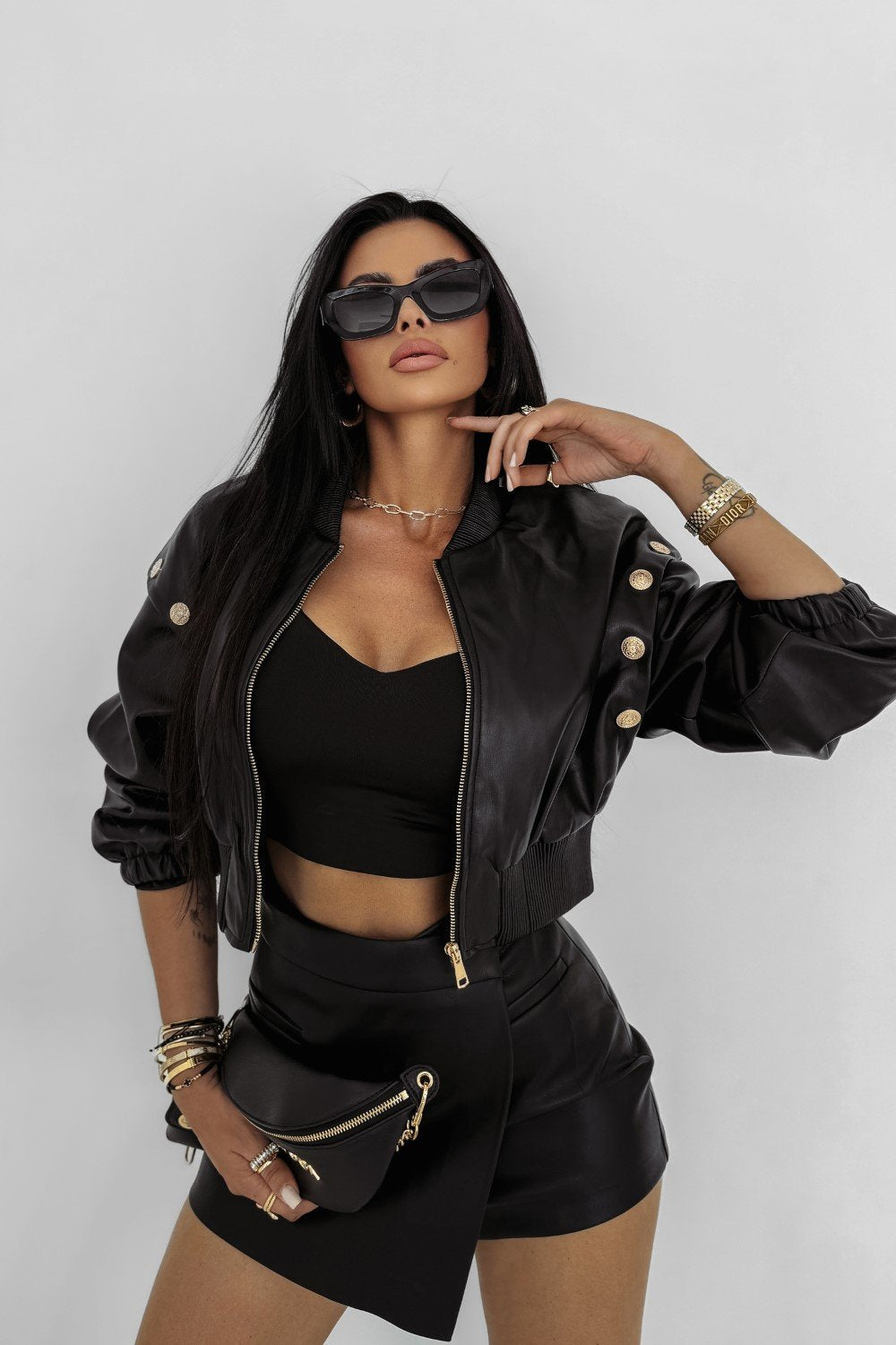 Olive SAO leather jacket