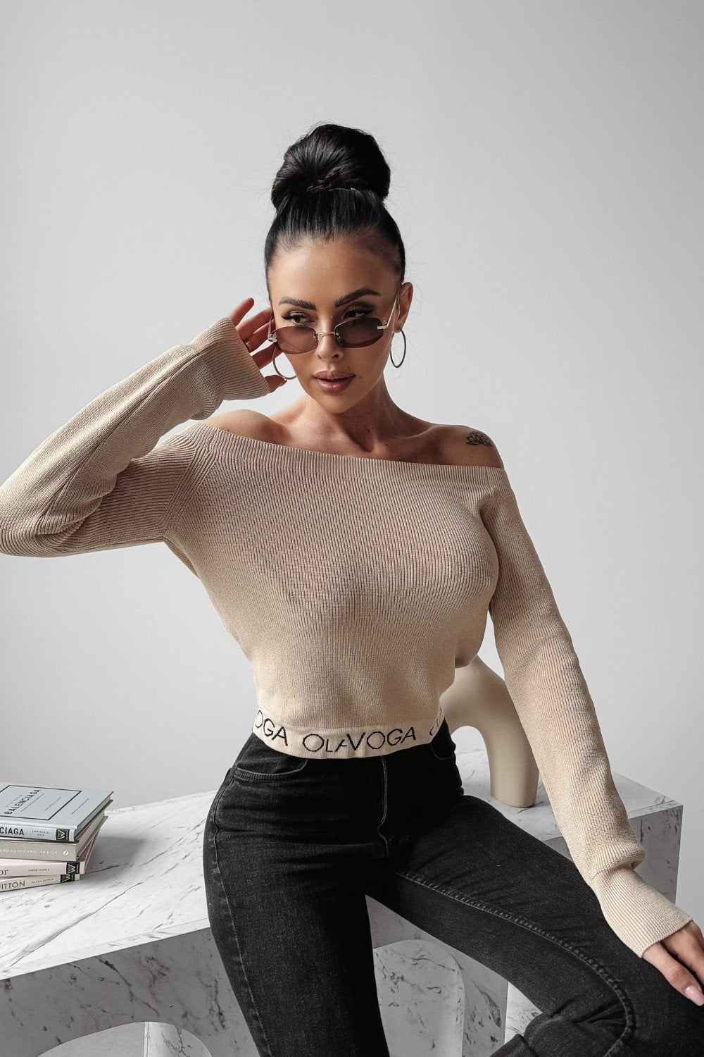 Olive Art sweater