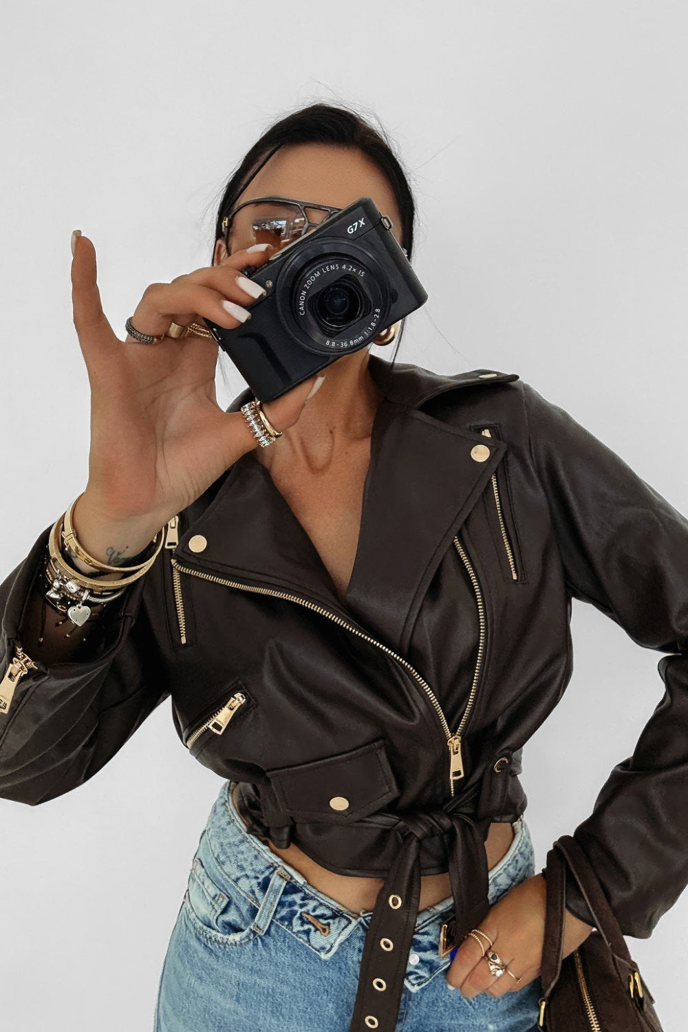Olive CAMPANI leather jacket