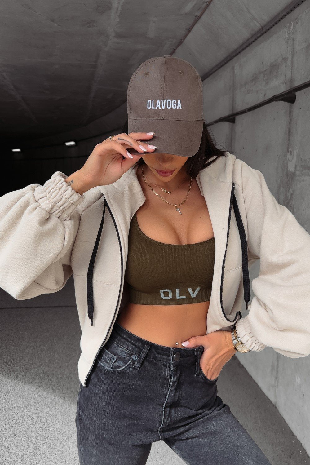 Olive oil Masis baseball cap