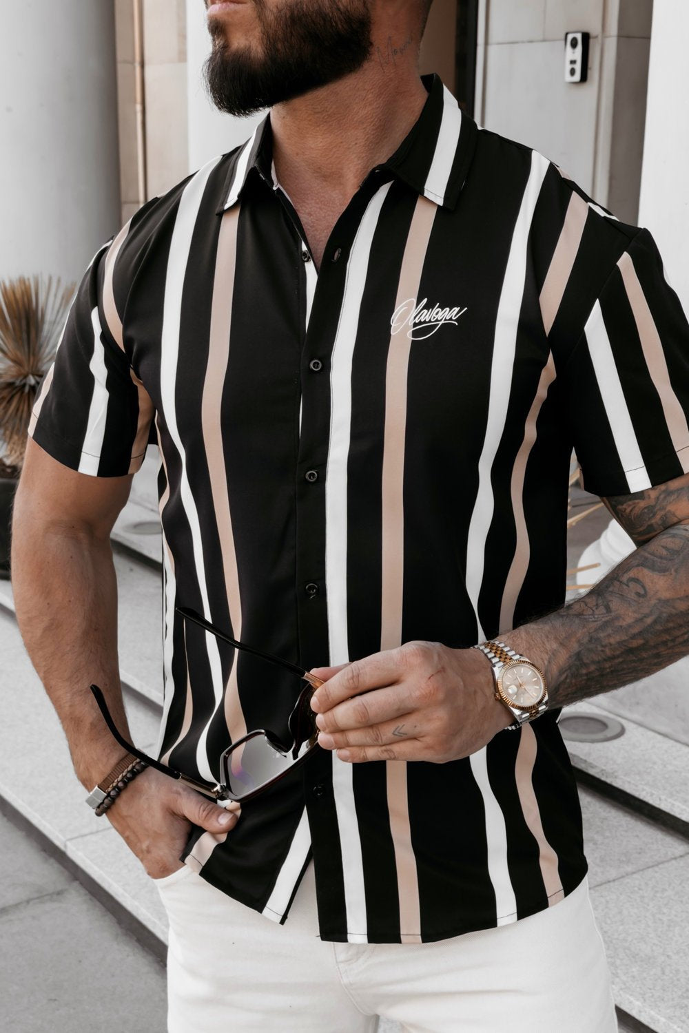 Olavoga Mius Kurzarm-Hemd