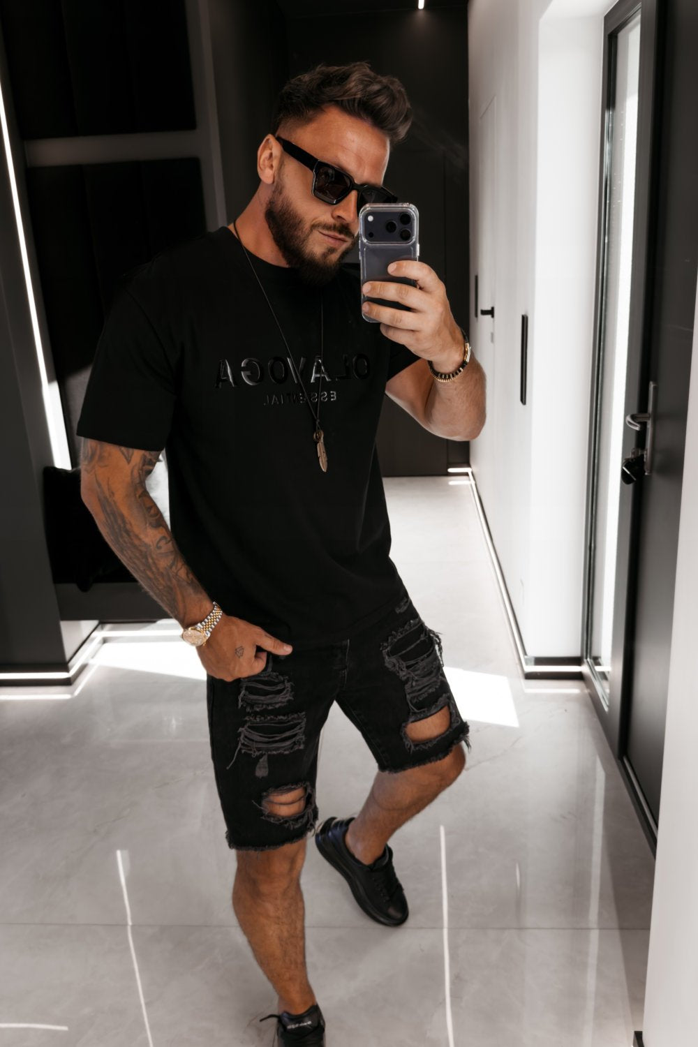 Olavoga Boho T-Shirt mit kurzen Ärmeln