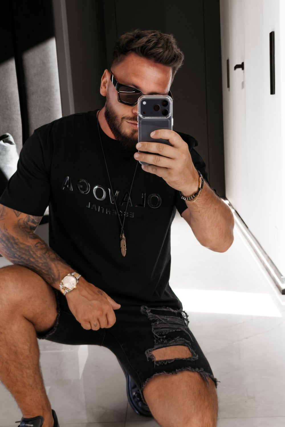 Olavoga Boho T-Shirt mit kurzen Ärmeln