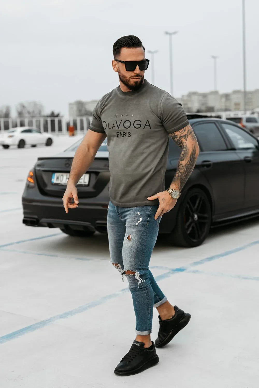 Olavoga Star of Paris Kurzarm-T-Shirt