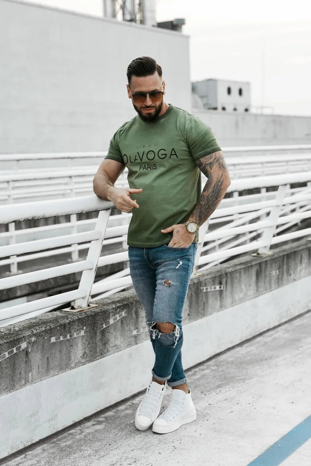 Olavoga Star of Paris Kurzarm-T-Shirt