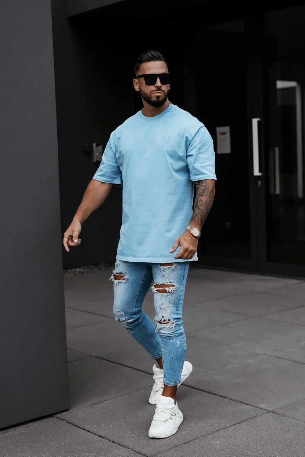 Olavoga Washed Kurzarm-T-Shirt