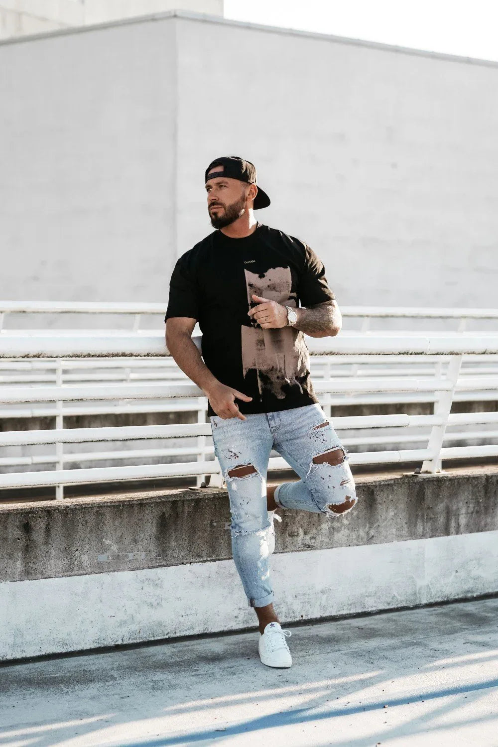 Olavoga Vernice Kurzarm-T-Shirt