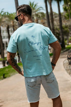 Olavoga – Kurzärmliges T-Shirt „Harmony“ in Blau