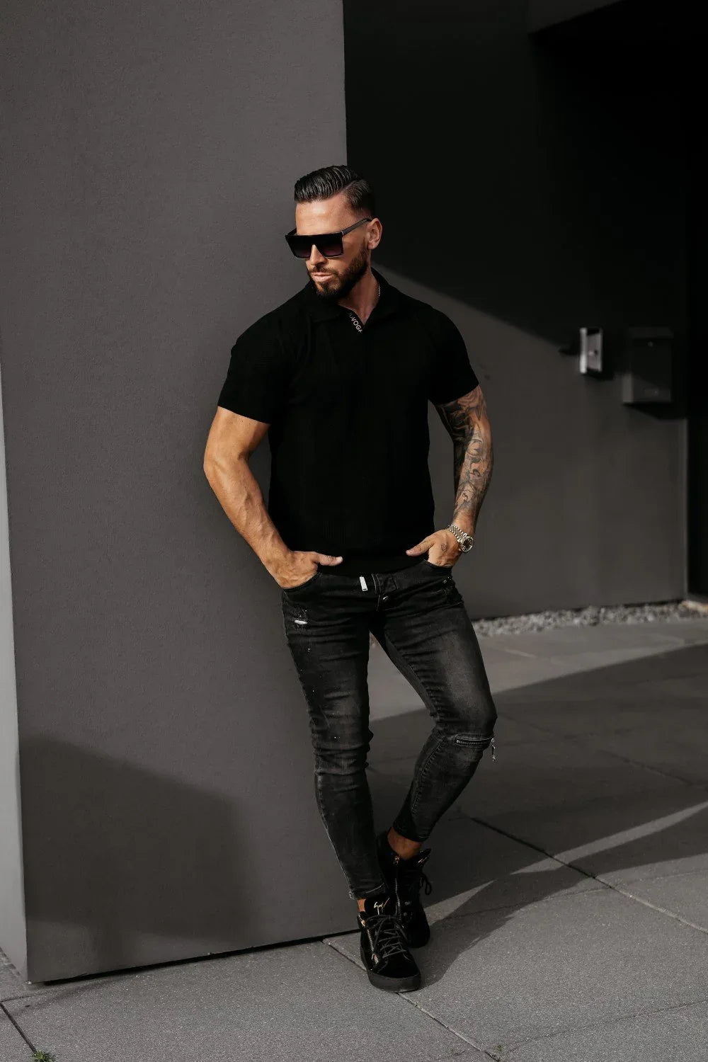 Olavoga Reer T-Shirt mit Kragen