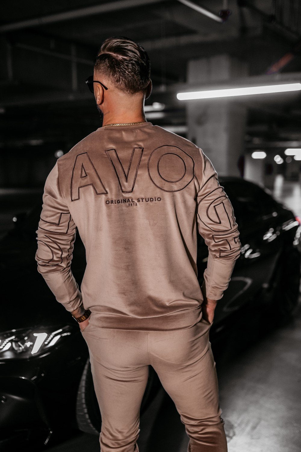 Olavoga Velvet Ash Men szett