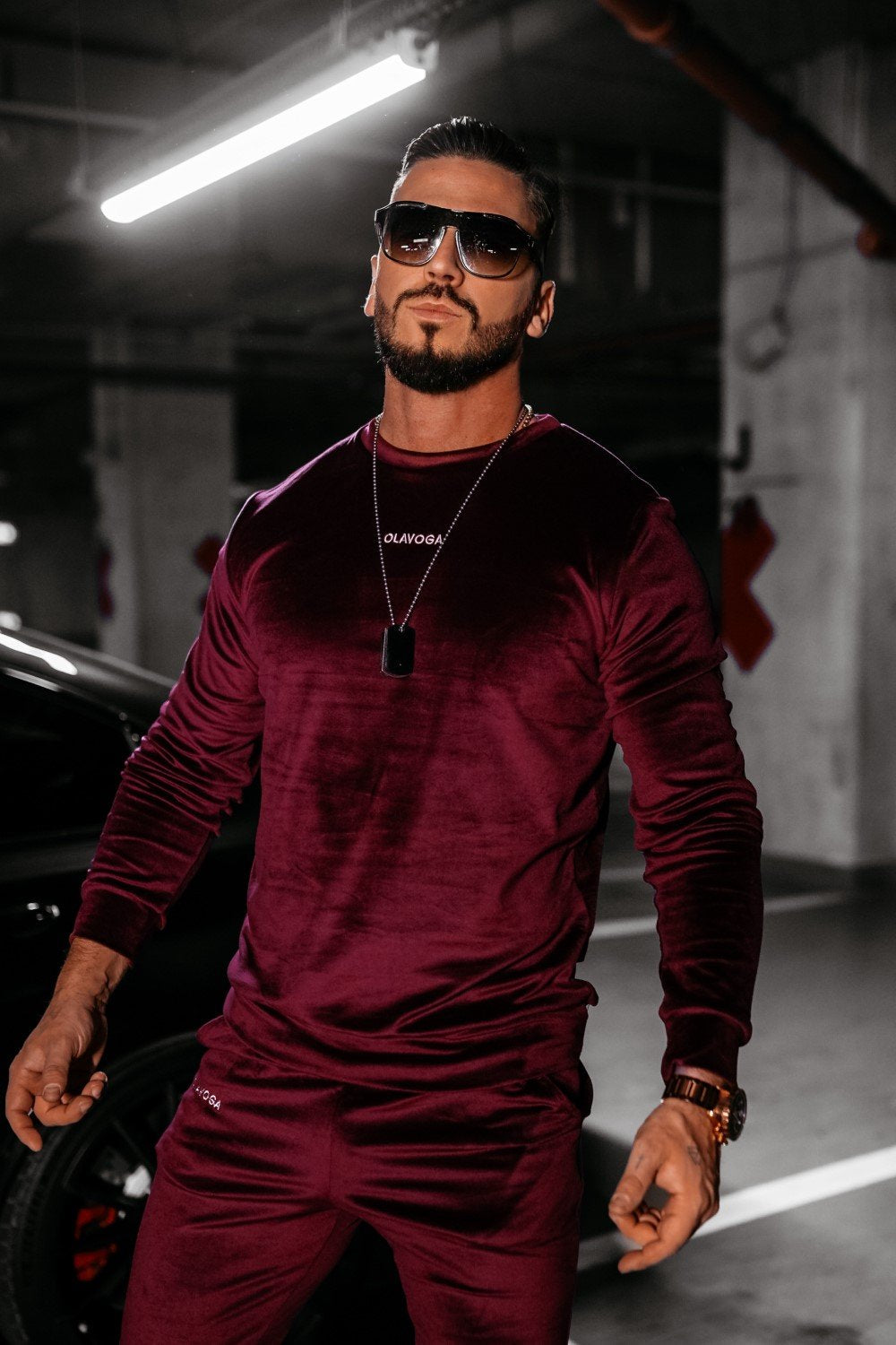 Olavoga Velvet Ash Men szett