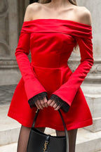 MANDO Rouge Flair Red ruha