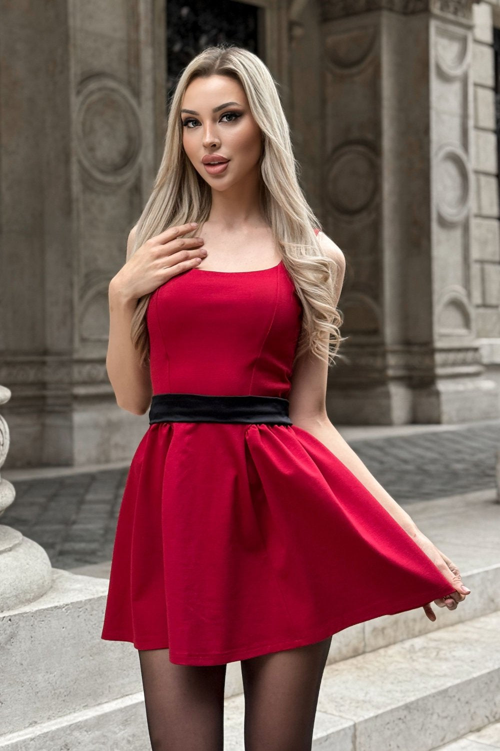 MANDO Bow Muse Red ruha