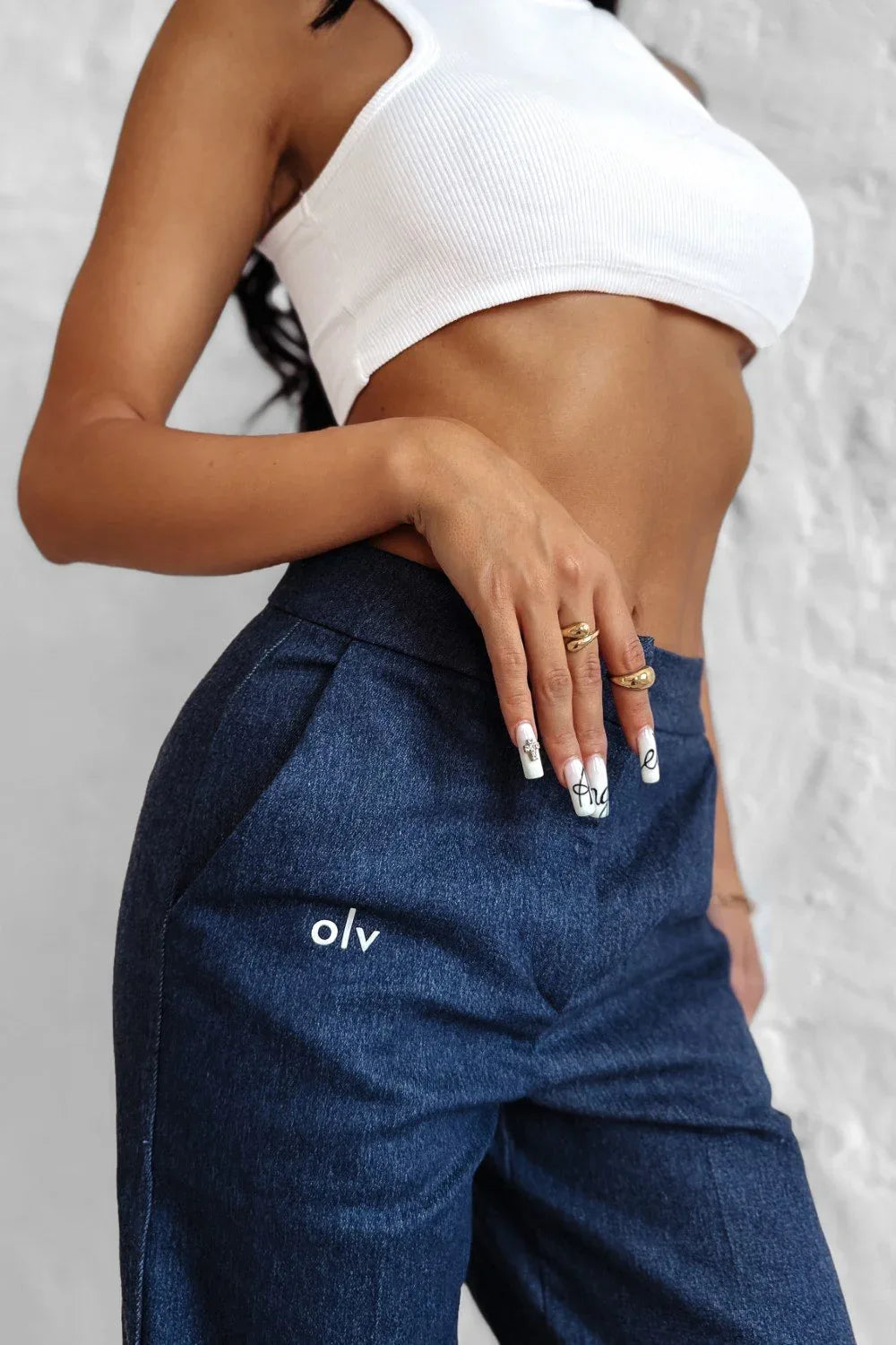 Olavoga Frosted Indigo Jeans