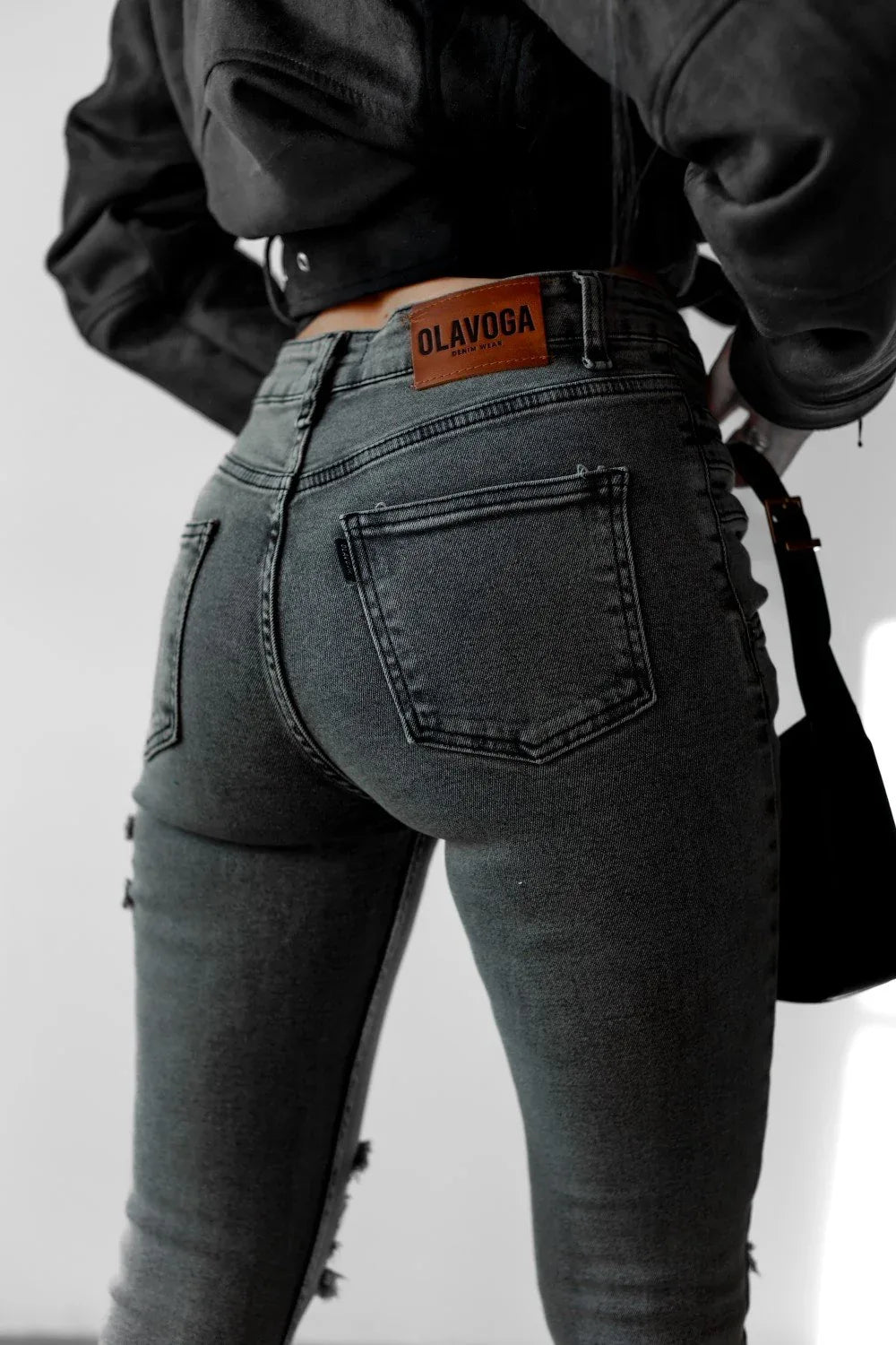 Olive Luna denim pants