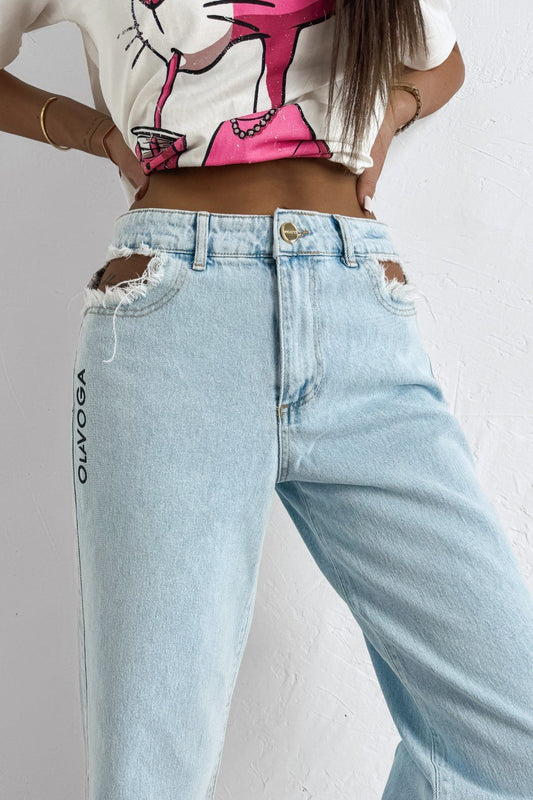 Olive green Leoia denim pants