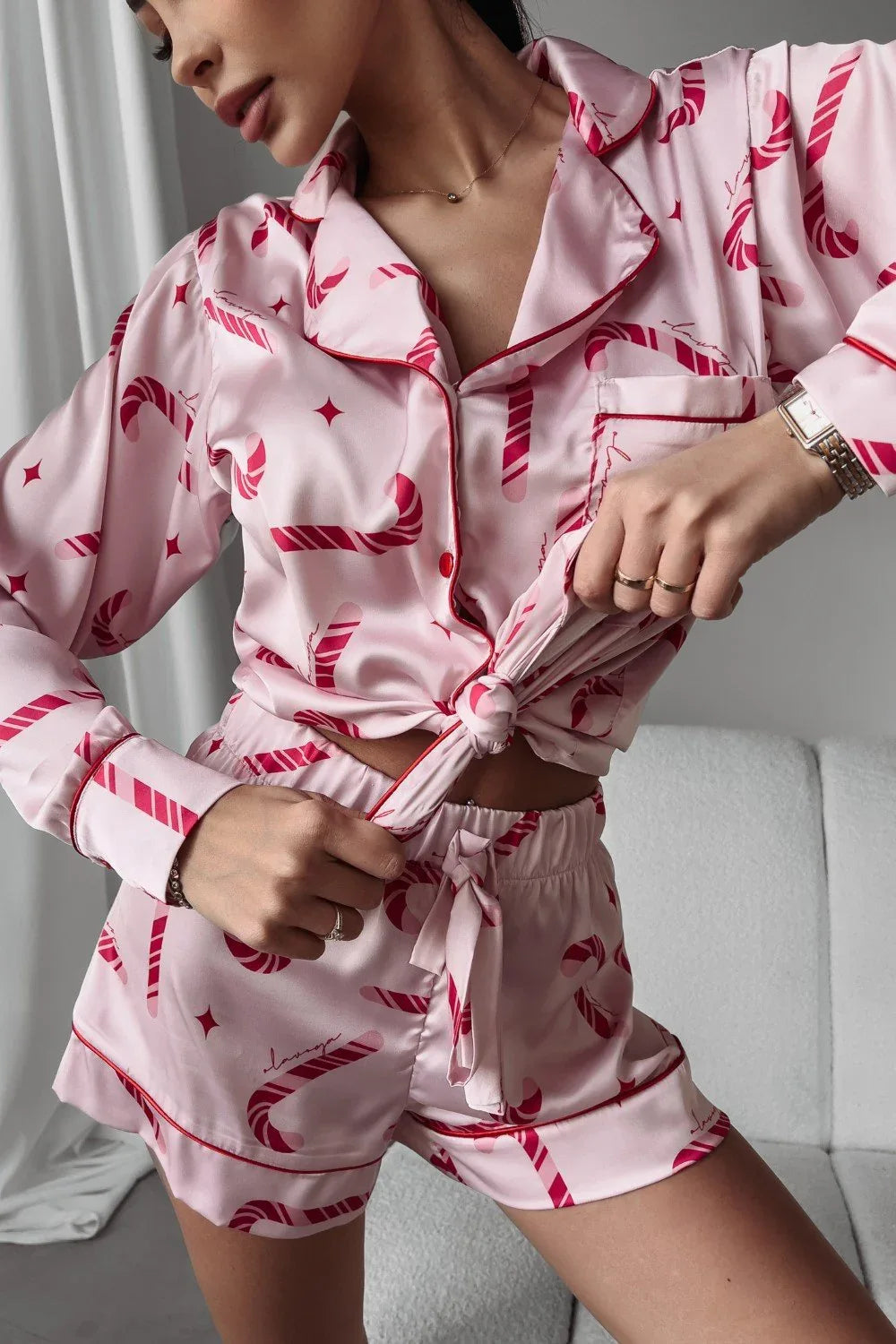 Olavoga – Pyjama-Set „Candy Canes“
