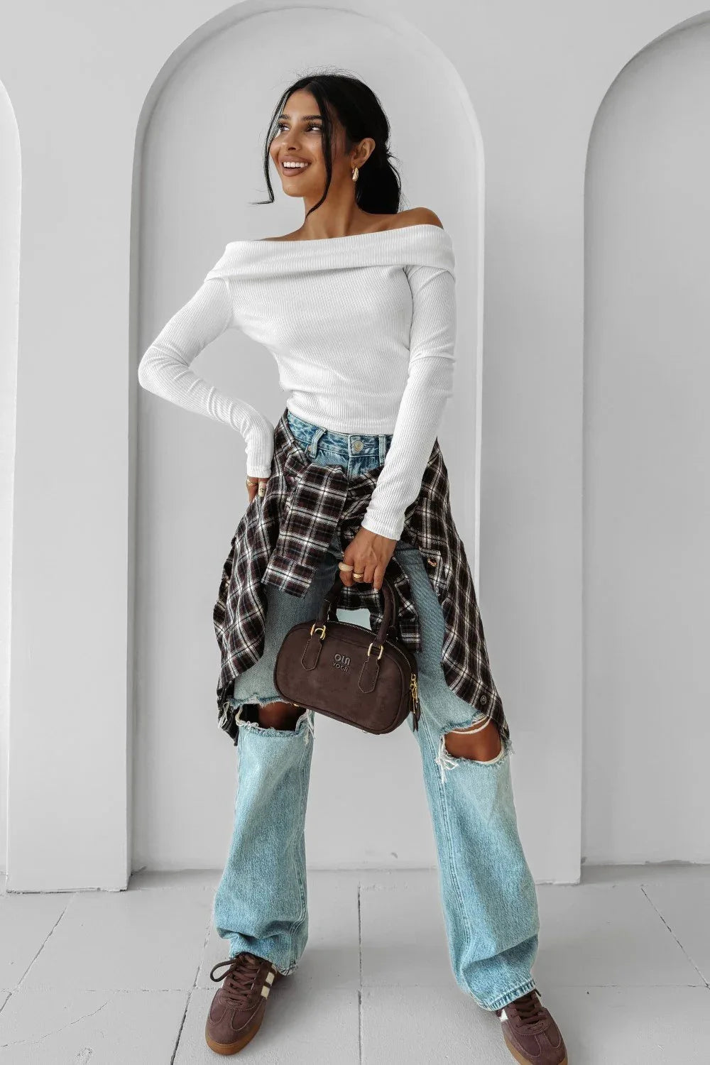 Olavoga CREAMED TOOTH Bluse