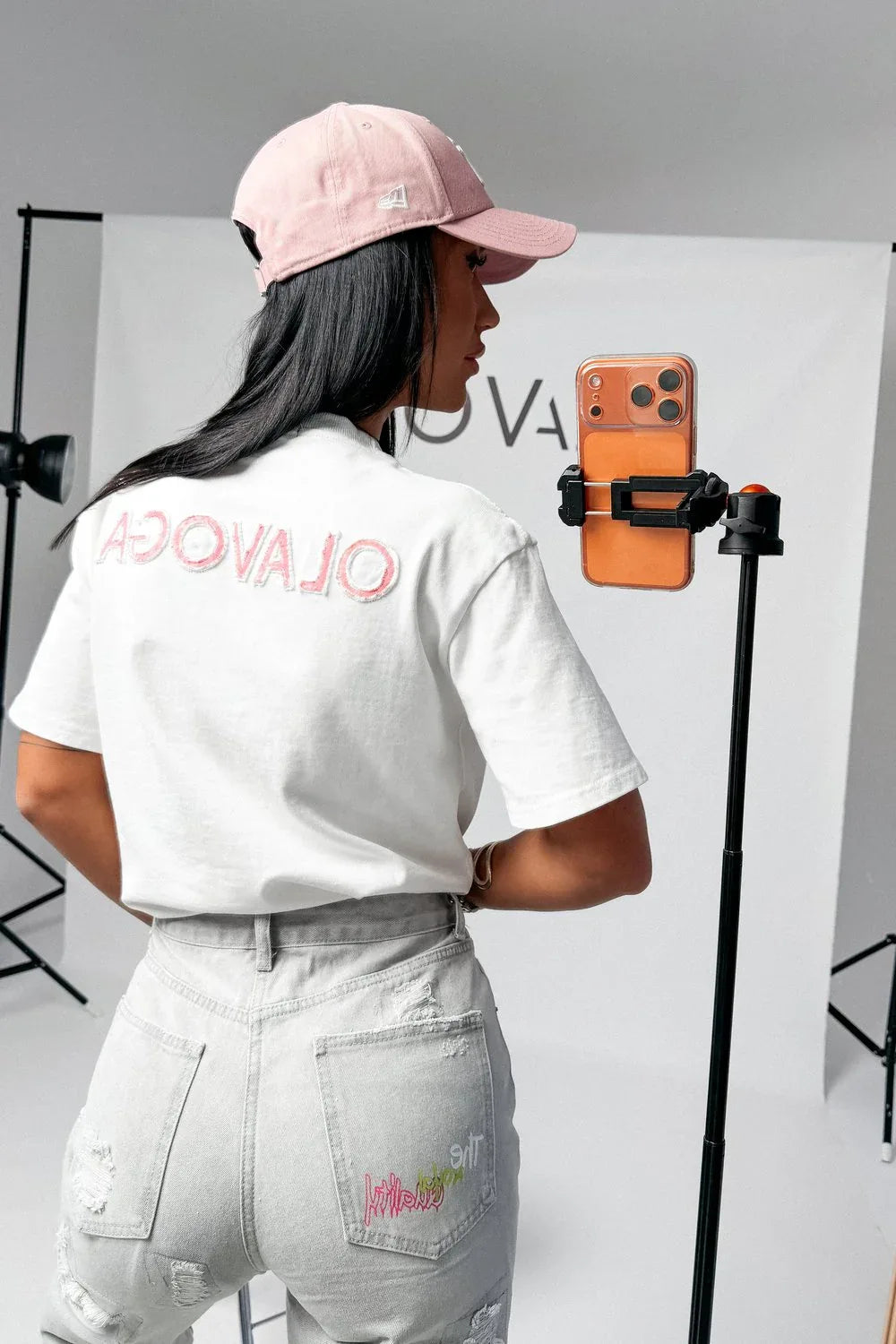 Olavoga Blush Kurzarm-T-Shirt