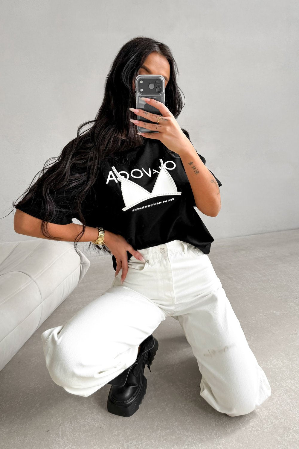 Olavoga Brafitti T-Shirt mit kurzen Ärmeln