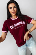 Olavoga Zitronen-Kurzarm-T-Shirt