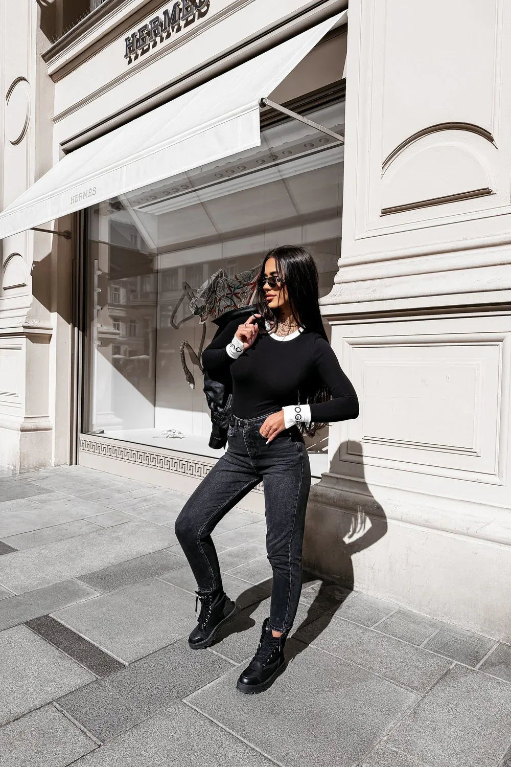 Olavoga Elisea Langarm-Oberteil