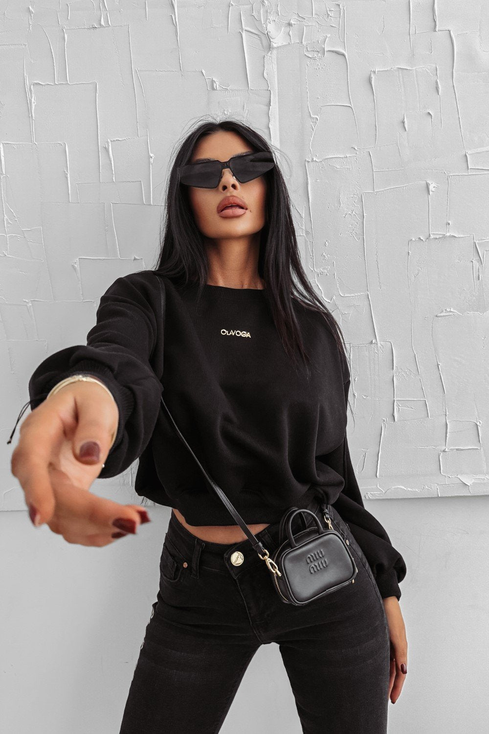 Olavoga Grav pulóver