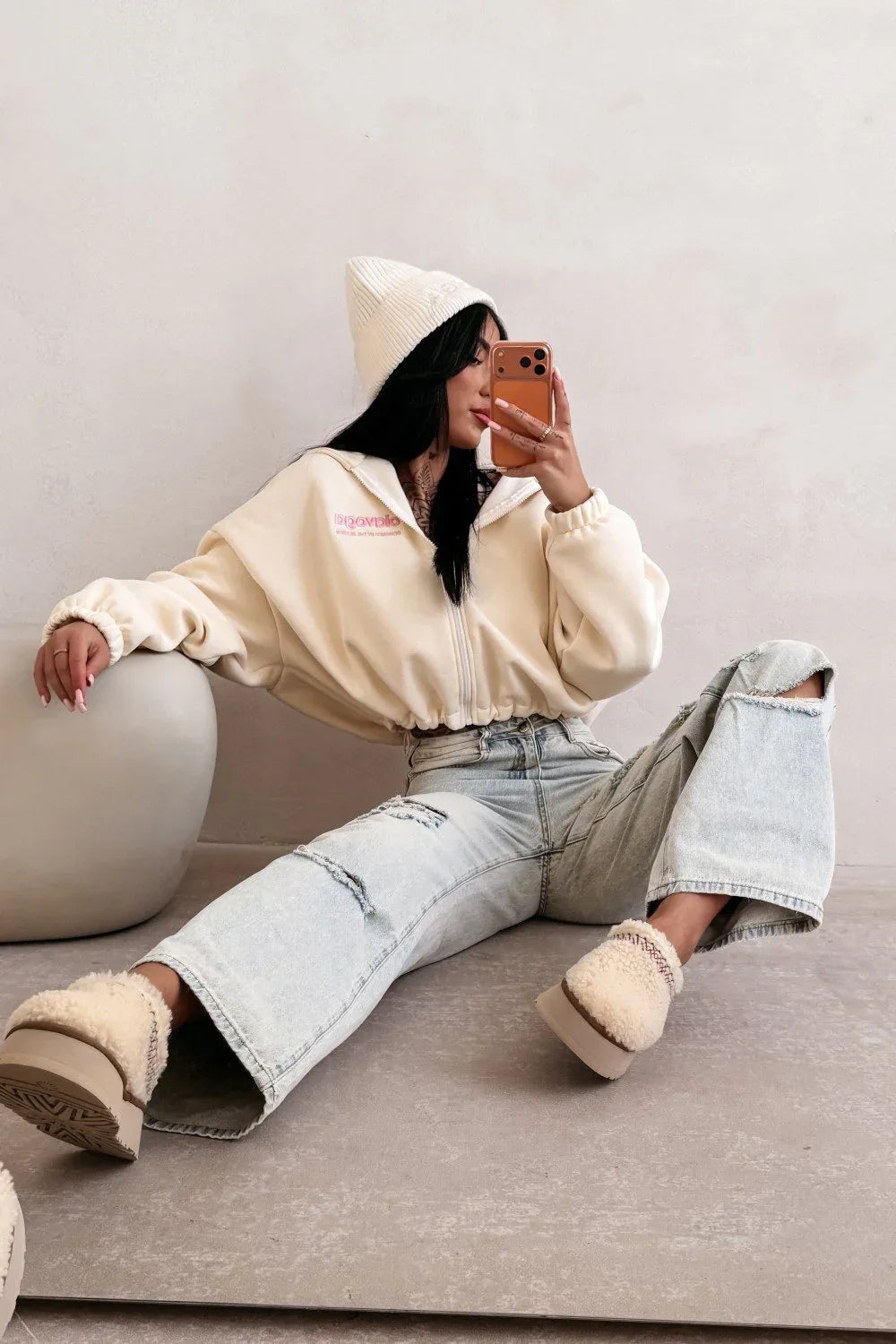 Olavoga Tulip Zip-Sweatshirt