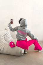 Olivgrüner Lumink-Pullover