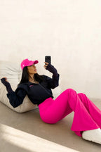 Olivgrüner Lumink-Pullover