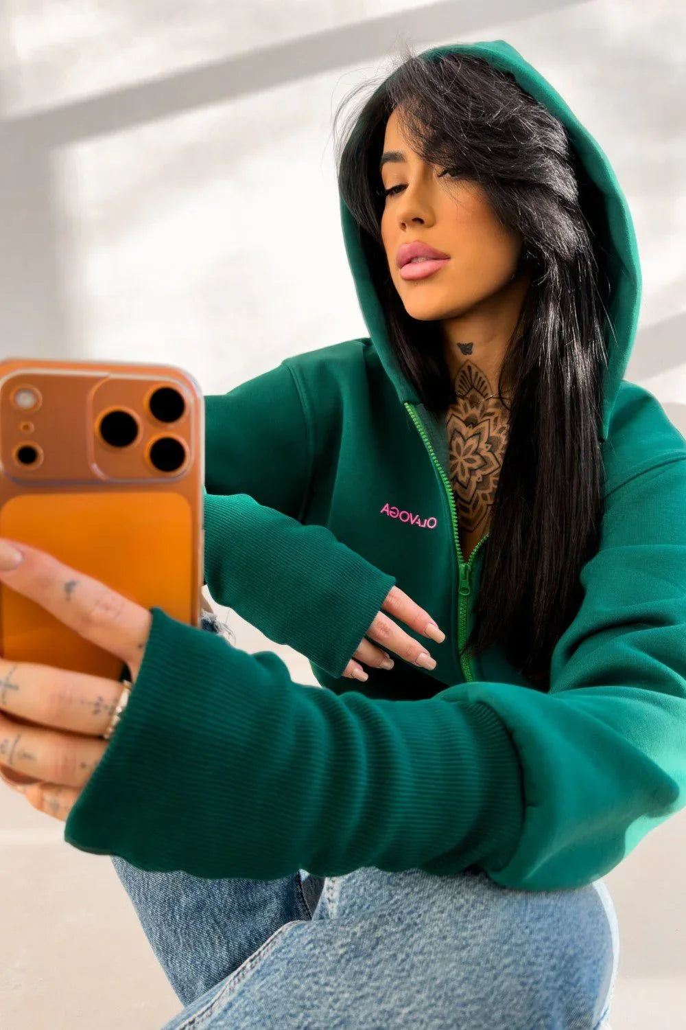 Olive green Lumink sweater