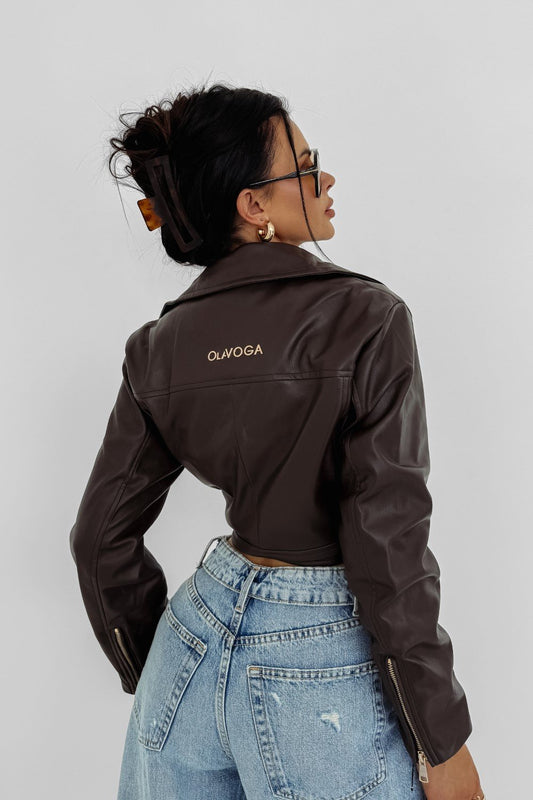 Olive CAMPANI leather jacket