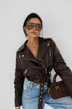 Olavoga CAMPANI Lederjacke