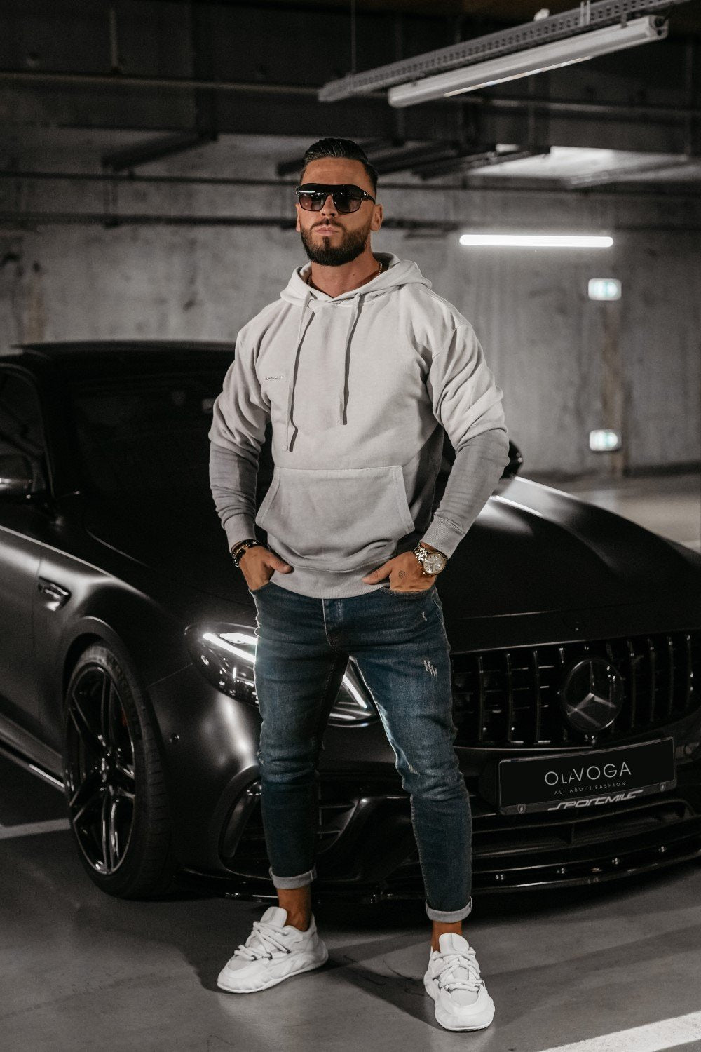 Fade Men kapucnis pulóver