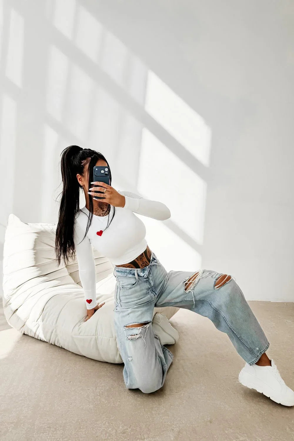 Olavoga Amoria Langarm-Oberteil