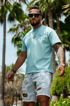 Olavoga – Kurzärmliges T-Shirt „Harmony“ in Blau